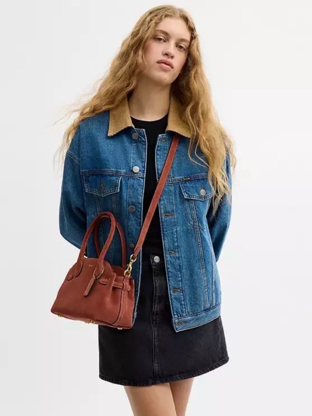 Coach Soft Empire Carryall Bag 21 in Brass/Clay Suede & Refined Calf Leather NWT - Picture 12 of 16